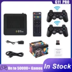 G11 Pro Game Box Vide Game Stick 4K HD TV Console de jeu vidéo 128G intégré 40000 jeux rétro lecteur de jeu Portable avec manette de jeu