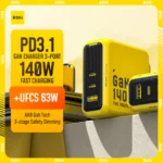 AOHI Youth 140W GaN chargeur PD3.1 3 ports Type C Charge rapide pour Macbook Pro ordinateur portable USB chargeur rapide pour iPhone 16 Xiaomi tablette