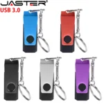 Clé USB 3.0 rotative USB 3.0 64 go porte-clés gratuit clé USB 32 go Mini clé mémoire en métal 16 go clé USB violette