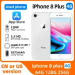 Apple iphone 8 plus 4g ios Smartphone 5.5 pouces écran 256GB ROM 2675 batterie toutes les couleurs en bon état téléphone utilisé