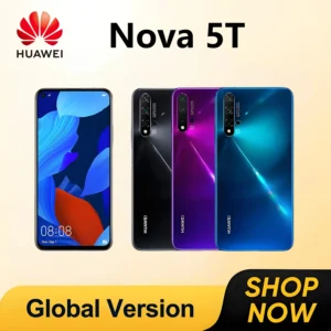 Version mondiale, HUAWEI-Nova 5T, Smartphone Android, 6.26 pouces, 256GB ROM, Google Play Store, téléphones portables, 48MP, réseau 4G, téléphones portables