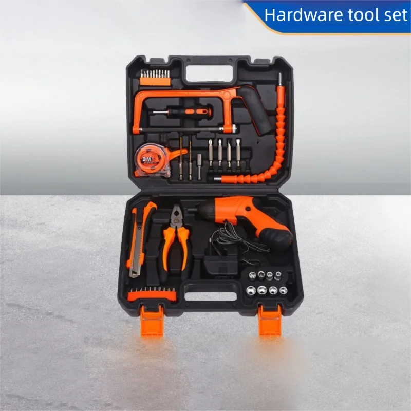 Perceuse électrique au Lithium 12V, 88 pièces, Kit de réparation multifonctionnel, outils de quincaillerie de voiture avec marteau, boîte à outils combinée domestique – Image 6