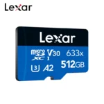 Lexar-Carte Micro SD 633x, 32/64/512/256/128 Go, SDHC/SDXC TF, mémoire originale jusqu&rsquo;à 100 MBumental, lecture A2/A1