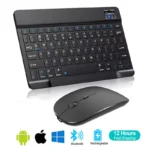 Mini clavier Bluetooth clavier sans fil Rechargeable pour téléphone tablette clavier russe espagnol pour Android ios Windows