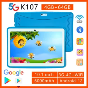 2024 nouvelle tablette BDF Android12 enfants tablettes 10.1 pouces 4GB + 64GB Wifi + carte Sim 3G Internet enfants étudiants Table cadeau éducatif