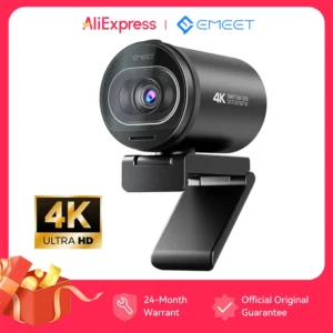 Webcam 4K caméra Web en Streaming 1080P 60FPS caméra USB EMEET S600 Autofocus caméra de flux vivant avec micros pour Tiktok/YouTube