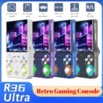 Console de jeu Portable R36 Ultra rétro, système Linux Open Source de 4.0 pouces, lecteur vidéo Portable 64/128 go