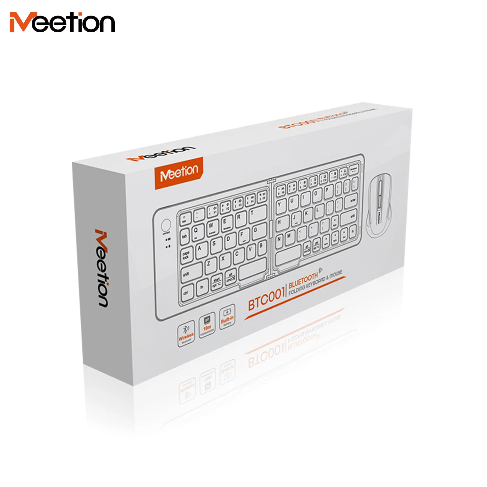 Clavier Bluetooth sans fil pliable, Rechargeable, Portable, pour PC, Mac, Windows, iOS, Mini souris – Image 5
