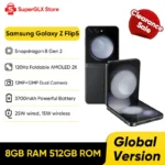Smartphone d&rsquo;origine Samsung Galaxy Z Flip5 5G Version mondiale Snapdragon 8 Gen 2 pliable AMOLED 2X 8GB RAM 512GB ROM débloqué