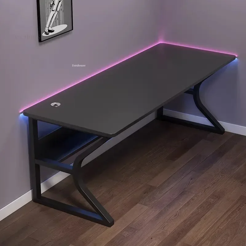 Bureaux d'ordinateur de bureau simples, établi de chambre à coucher, Tables de jeu, mobilier de bureau, bureau d'écriture et ensemble de chaises DM – Image 4