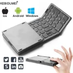 Clavier pliant sans fil clavier Bluetooth avec clavier numérique pour Windows Android IOS téléphone ordinateur de voyage Mini clavier