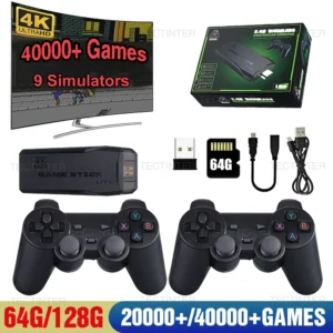 Consoles de jeux vidéo M8, 2.4G, double manette sans fil, 20000 jeux, TV Game Stick, 4KFor, PS1, David, GBA, rétro, déterminer le lecteur de jeu