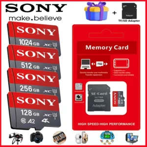 SONY Micro SD TF carte Mini 1 to carte mémoire classe 128GB 256GB haute vitesse Cartao De Memoria mémoire Flash TF Mecard C10 pour Xiao Mi