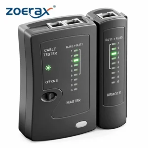 ZoeRax testeur de câble Ethernet réseau pour LAN RJ45 Cat5 Cat5e Cat6 Cat6a Cat7 UTP/câble blindé et RJ11 RJ12
