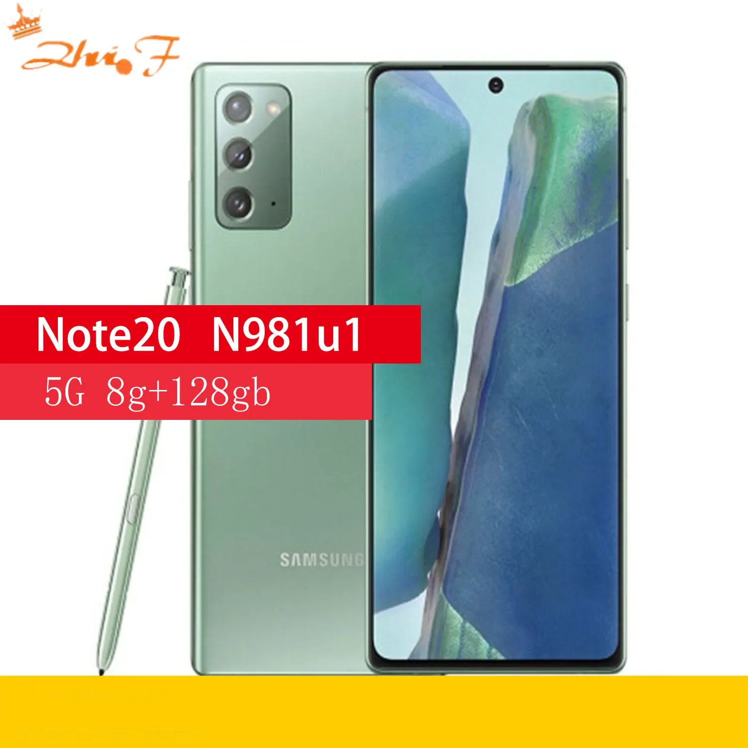 Samsung Galaxy Note20 5G N981U N981U1 Android 128GB 8GB RAM 64 MP téléphone d&rsquo;origine