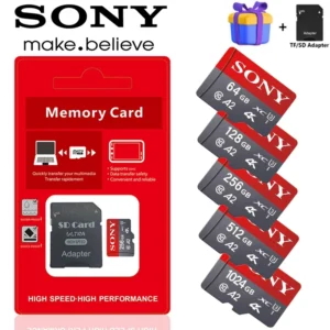 Sony Micro TF carte SD carte mémoire SD extrême 1 to 512GB 128GB 256GB U3 V30 4K cartes mémoire Flash complètes pour téléphone ordinateur caméra