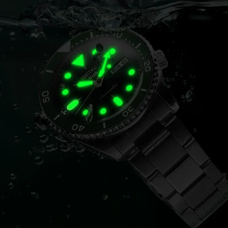 Original Seiko 5 montre à Quartz montres pour hommes étanche ceinture en acier montre pour hommes montre de mode et décontractée – Image 3