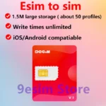 9esim V2V3, adaptateuresim vers sim pour iphone16 pro max15 14euicc amovible pour étudier à l&rsquo;étranger voyage 5ber module de carte esim.me estk