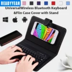 Clavier sans fil Bluetooth pour Iphone Huawei Xiaomi tablette PU étui magnétique Support Mini clavier téléphone portable clavier de jeu