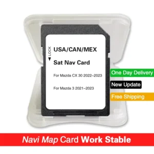 Logiciel de mise à jour GPS 16 go, carte de Navigation Garmin, carte SD d'amérique du nord pour Mazda 3 CX-30, carte mémoire de mise à jour Sat Nav pour véhicule