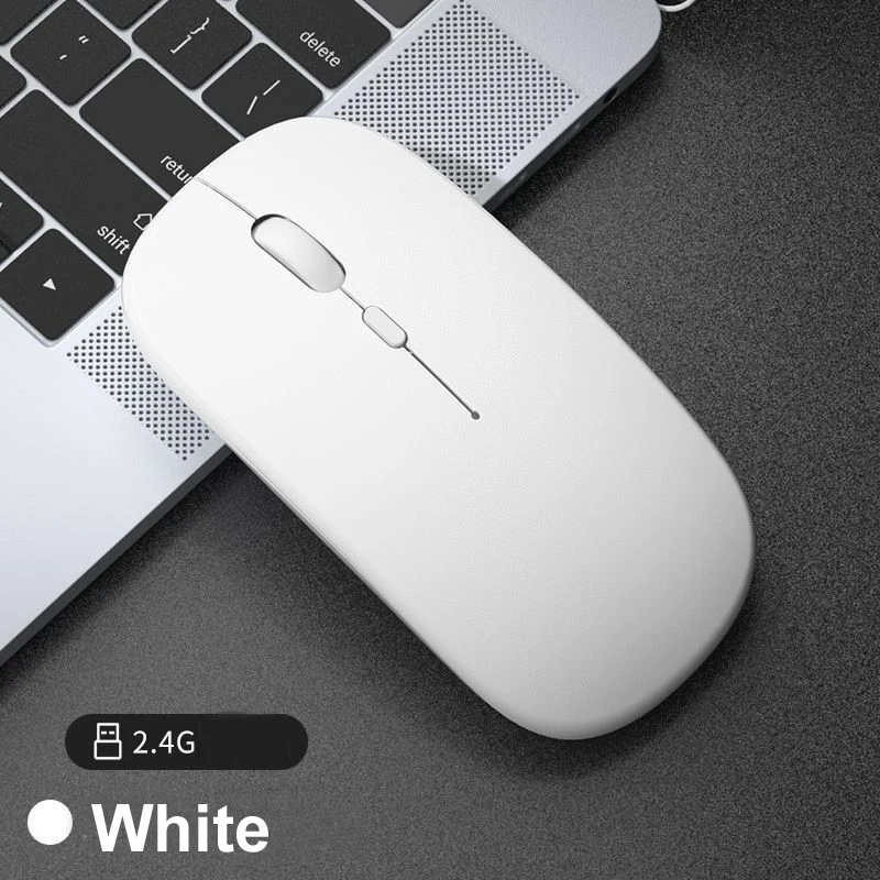 Nouveau Souris optique sans fil Bluetooth 2.4GHz, USB, pour PC, ordinateur portable Lenovo, ordinateur portable, ordinateur de jeu, Gamer, 1600DPI par batterie AA – Image 6