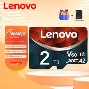 Lenovo 2 to A2 1 to carte Micro SD carte mémoire haute vitesse 512GB 128GB MicroSD U3 TF carte Flash pour Xiaomi téléphone caméra table PC