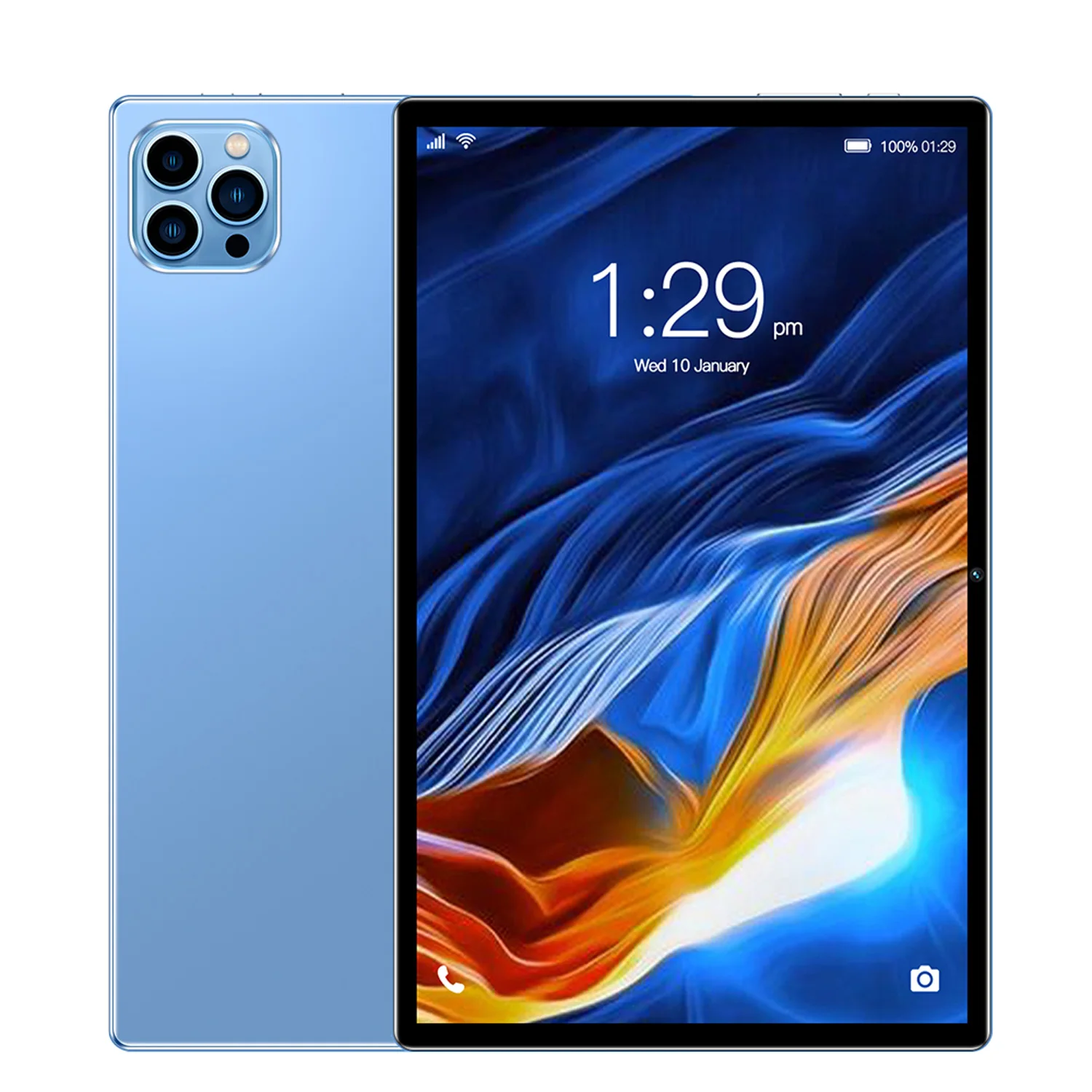 BDF Android 10.1 pouces tablette Google Play Octa Core double caméra double SIM 3G appel téléphonique tablettes Bluetooth Wifi 4GB + 64GB ROM