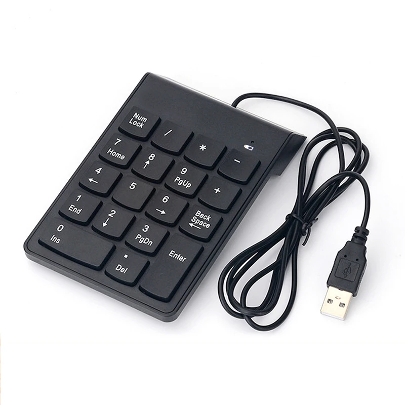 Clavier filaire USB universel Mini 18 touches clavier numérique pour ordinateur portable ordinateur de bureau pavé numérique