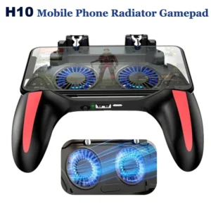 Poignée de jeu pour téléphone portable H10 à 4 doigts, avec visée de radiateur, manette de jeu, contrôleur pour IOS et Android, accessoires de jeu