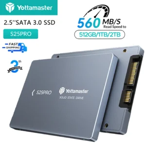 Yottam84- Disque dur interne SSD, S25PRO, 2 To, 1 To, SATA III, 2.5 ", 6Gbps, aluminium, mise à niveau du disque dur, ordinateur portable, ordinateur de bureau