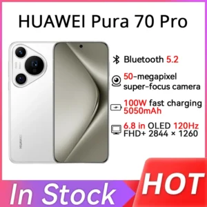 Huawei – téléphone portable Pura 70 Pro, 50mp, trois caméras arrière, 6.8 pouces, 120Hz, 5050mAh, batterie 100W, filaire, 80W, sans fil, HarmonyOS4.2, Original