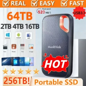 Disque dur SSD Portable 256 to, 1 to, haute vitesse, USB3.1, stockage de masse Typec, disque dur externe Original pour ordinateur Portable/PC/MAC