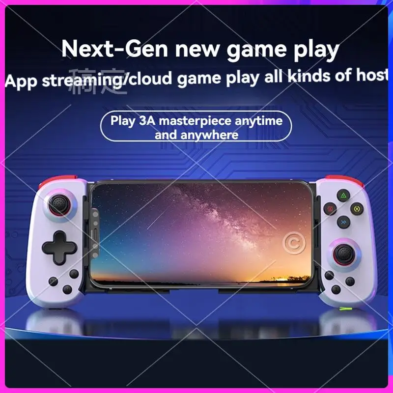 Manette de jeu D6DP extensible, contrôleur de jeu, Bluetooth, poignée pour téléphone Android, Accessoires de jeu