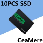 CeaMere-Disque dur interne SSD Sata 3 pour ordinateur portable, disque dur, 120 Go, 2.5 Go, 128 Go, 240 Go, 256 Go, 480 Go, 512 Go, 10 pièces