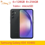 Samsung Galaxy A54 5G A546U1 A546u 6.4 « AMOLED 6/8GB RAM 128/256GB Octa Core Exynos NFC débloqué téléphone portable d&rsquo;origine