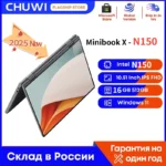 CHUWI MiniBook X Intel N150 10.51 pouces 2-en-1 tablette ordinateur portable 12GB LPDDR5 512G SSD Windows 11 ordinateurs portables Mini ordinateur portable 2K FHD WiFii 6