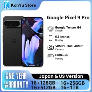 Google-Smartphone Pixel 9 Pro avec écran OLED de 6.3 pouces, 120Hz, 4700 mAh, 27W, filaire, Google Tensor G4, 16 Go de RAM, NDavid, IP68, 50 MP, tout neuf