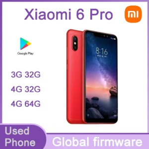 Firmware mondial Xiaomi Redmi 6 pro Smartphone Mi A2 Lite 4g 64g téléphone portable Snapdragon 625 4000mAh batterie téléphone utilisé