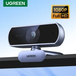 UGREEN-Mini Webcam USB HD 1080P pour Ordinateur Portable, Caméra pour Touriste, Microphones pour Youtube, Appel Vidéo, Zoom 2K