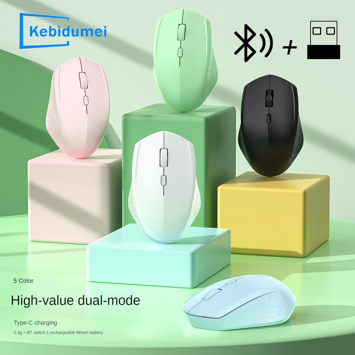 Souris sans fil 1600G/BT, aste, ergonomique et silencieuse, Bluetooth, pour ordinateur portable, Notebook, iPad, tablette, Mac book, 2.4 ug I