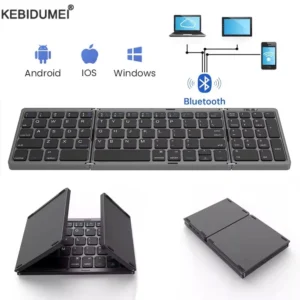 Clavier pliable sans fil Bluetooth clavier pliant Rechargeable pour IPAD tablette Mobile ordinateur portable bureau Mini clavier sans fil
