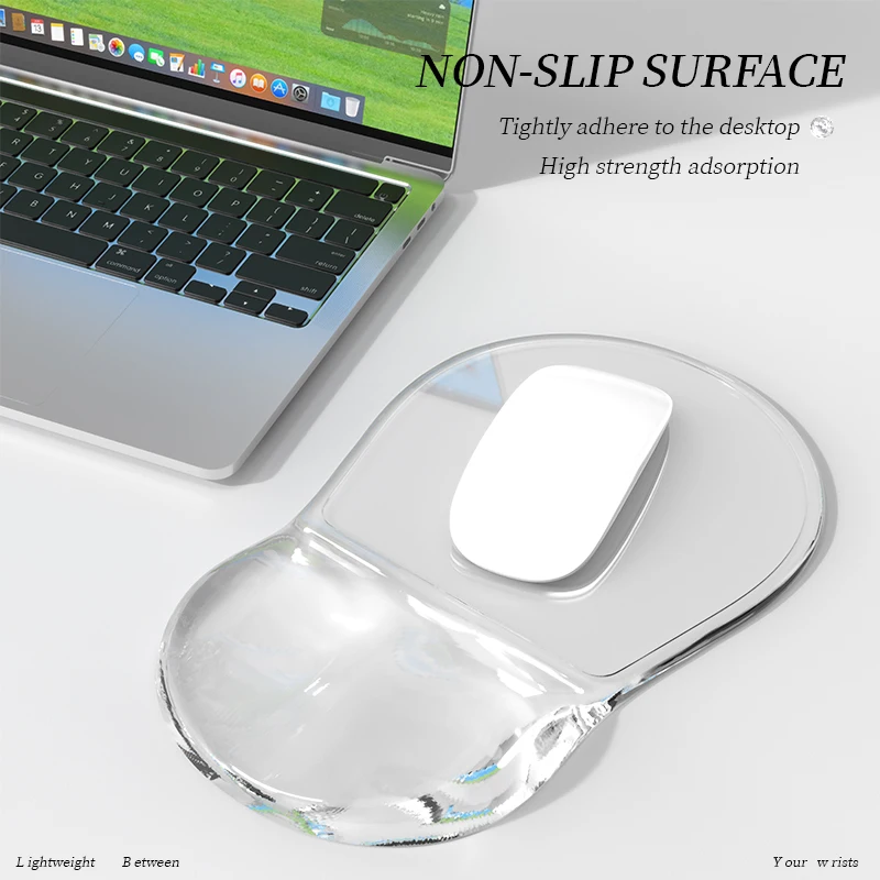 Soulager la douleur au poignet Tapis de souris en gel, tapis de souris ergonomique Support de poignet, tapis de souris confortable repose-poignet, bureau, ordinateur portable, ordinateur