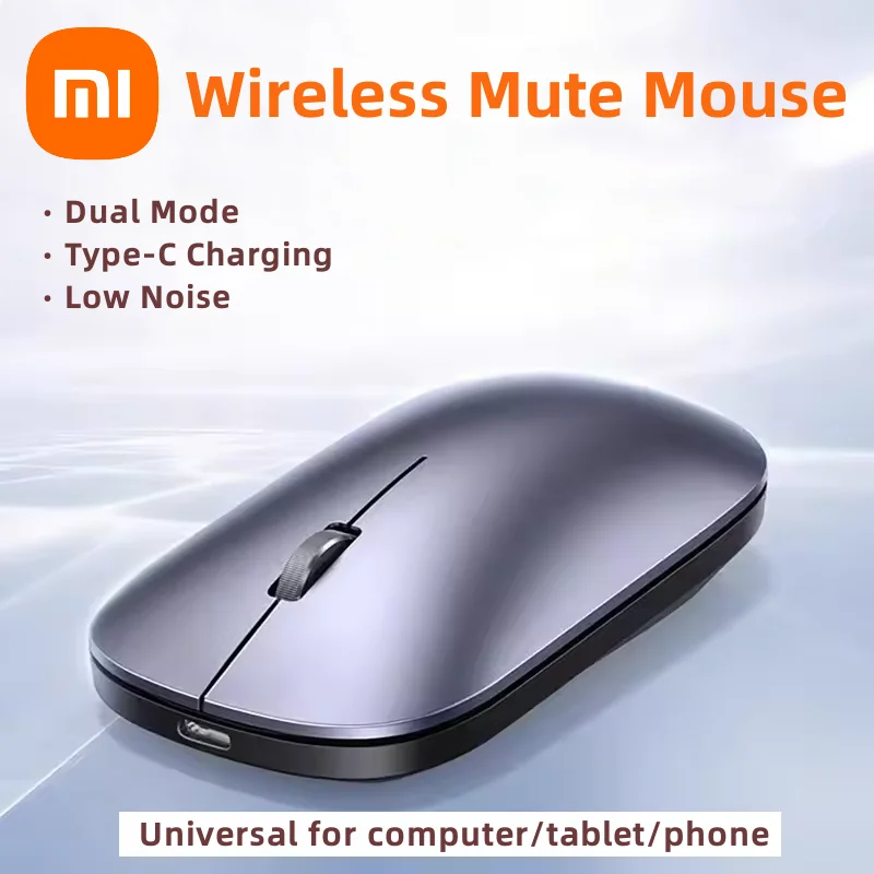 Xiaomi – souris sans fil de Type C, chargement silencieux, clic, Portable, ergonomique, pour ordinateur Portable, universel, léger, jeu de bureau, sans bruit