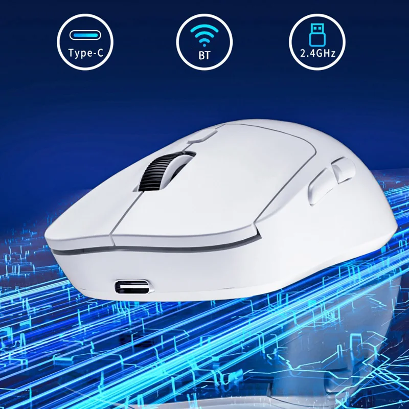 Xiaomi nouvelle souris de jeu Bluetooth 2.4GHz sans fil pour type-c Rechargeable Tri-modèle Mini souris Bluetooth sans fil Portable 2025 – Image 2
