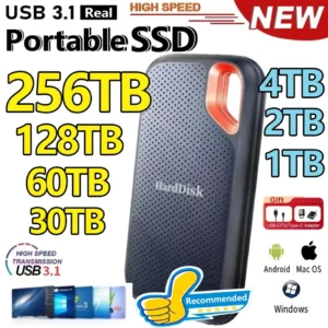 Disque dur SSD haute vitesse 1 to 2 to disque dur externe 4 to disque SSD USB 3.1 disque dur de stockage pour ordinateurs/ordinateurs portables/MAC