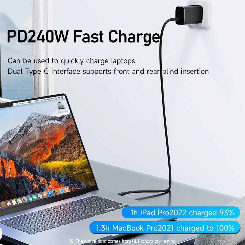 Câble Thunder-bolt 5 120Gbps synchronisation de données 240W charge rapide 16K30Hz câble USB4 Type C Compatible pour MacBook, iPad, station d'accueil, SSD – Image 2