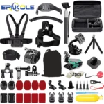 Kit d&rsquo;accessoires de caméra d&rsquo;action 50 en 1, pour DJI Osmo Action 5 pro 4/3 GoPro Hero 13 12 11/10 Insta360 AKASO Yi Sjcam