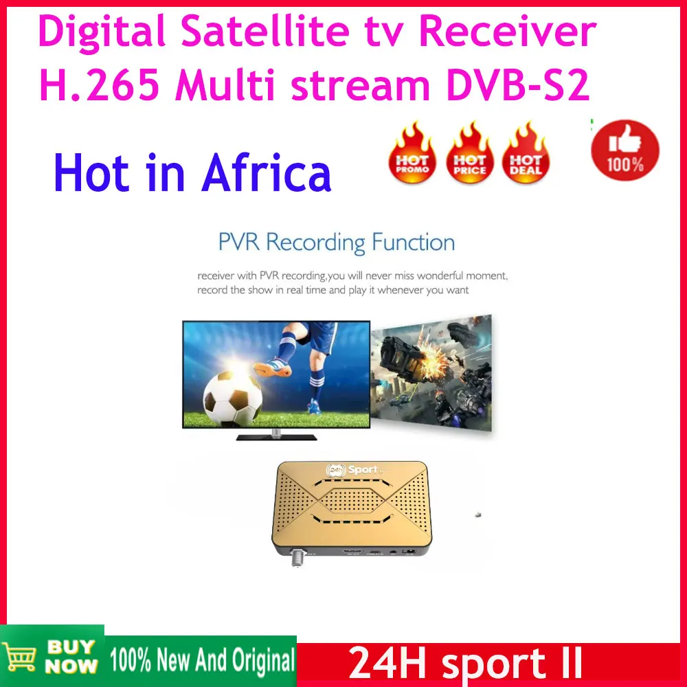 Décodeur TV Free to Air 24h dehors HD 1080p Récepteur TV satellite numérique Mini décodeur dvb-s2 – Image 2