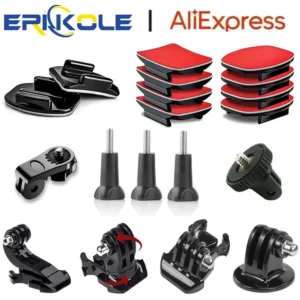 Kit d'accessoires pour caméra d'action, adaptateur de trépied à dégagement rapide, Base de montage pour Gopro Insta360 AKASO SJCAM DJI, accessoire d'action