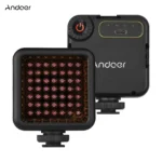 Andoer-Mini lumière infrarouge de vision nocturne IR49S, éclairage de photographie pour caméra vidéo, batterie 3, support de chaussure froide pour vidéo Vlog